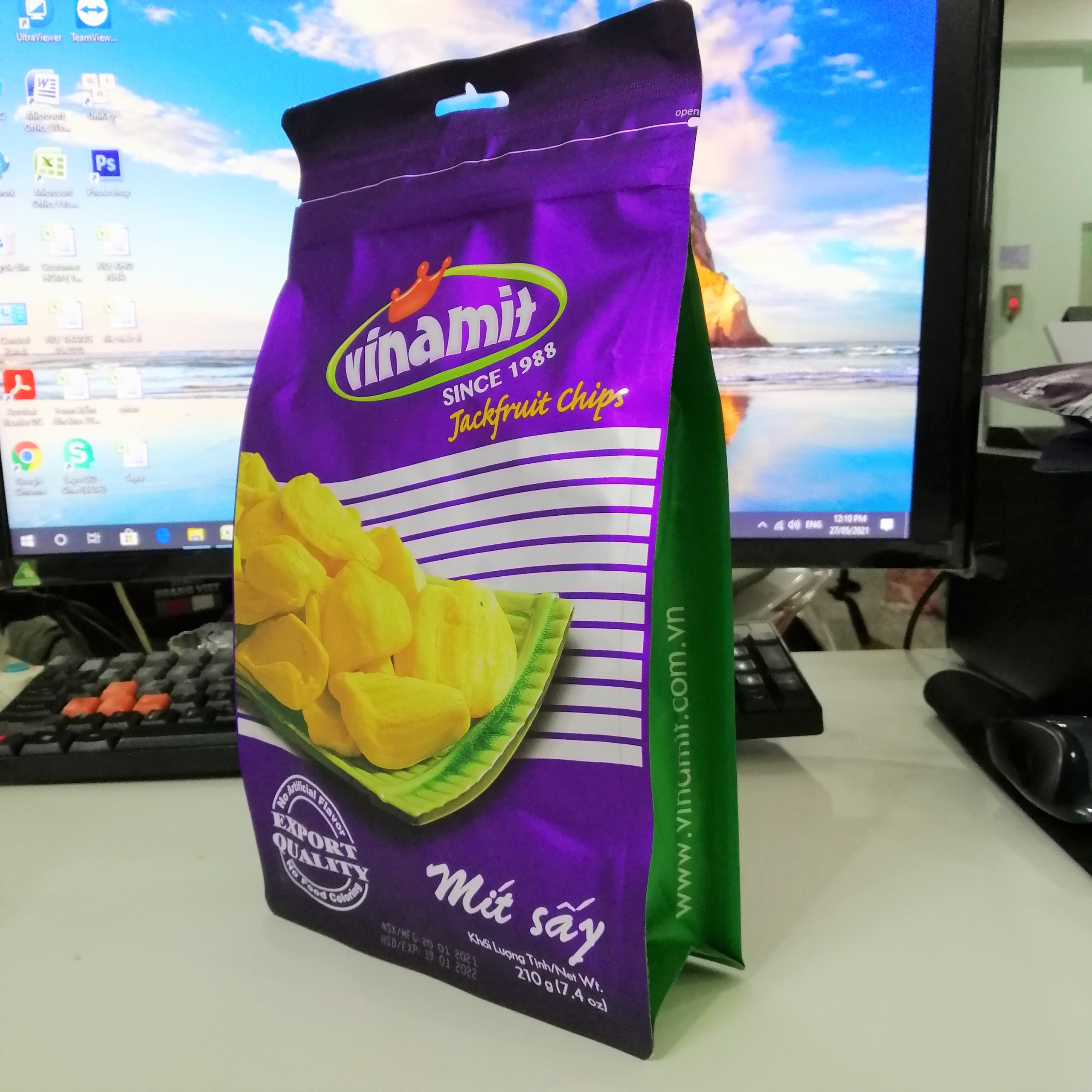 Vinamit Dried Jackfruit (210g Pack)