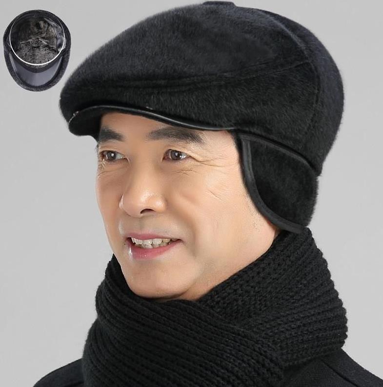 Mũ lông cho người trung tuổi, mũ ông già, mũ lông cho nam giới, mũ lông cho bố, mũ lông tặng ông