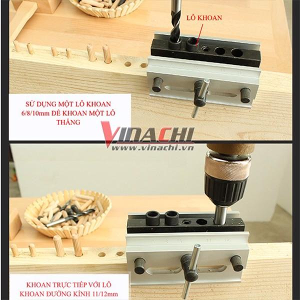 Bộ cữ khoan chốt gỗ mytech kiểu 2