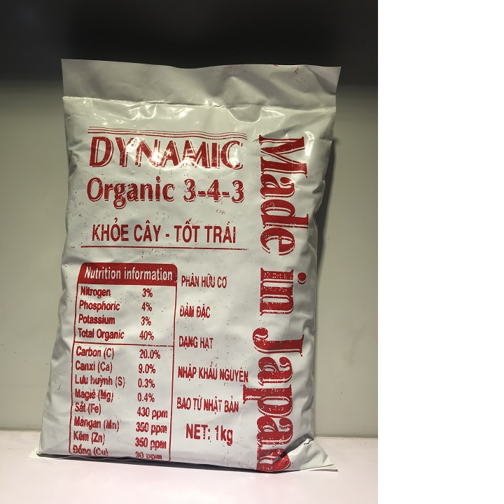 Phân bón hữu cơ DYNAMIC Organic 3-4-3 KHỎE CÂY TỐT TRÁI (#vattutronglan #caycanh #phanthuoc)