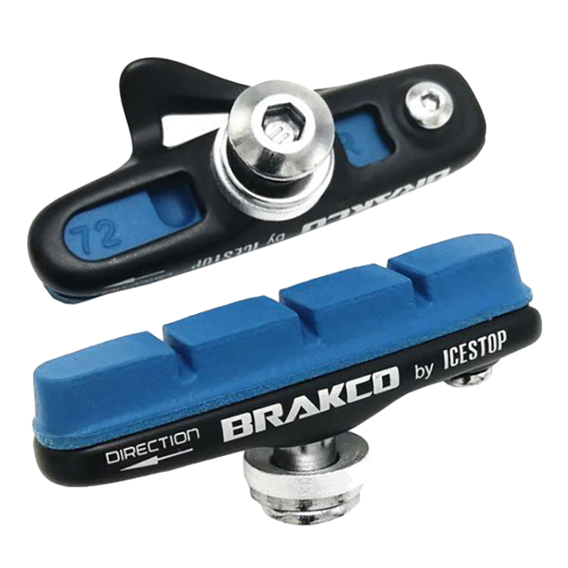 BRAKCO Carbon Fiber Wheel Brake Shoes Replaceable Noise Reduction Road