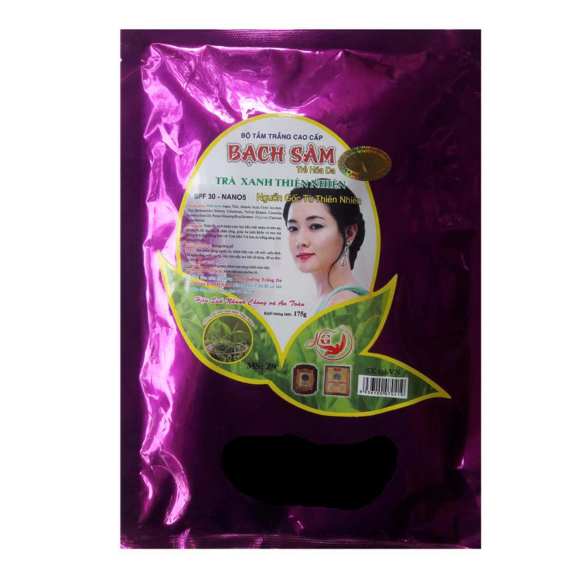 [HCM]Bộ tắm trắng cao cấp dưỡng chất Nhau Thai Cừu BẠCH SÂM Z-7 (4 gói)