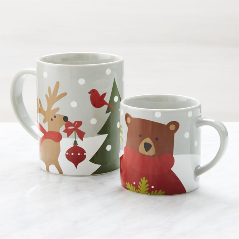 Cốc sứ uống trà cà phê in hình giáng sinh vui vẻ- quà tặng Noel cốc trang trí giáng sinh