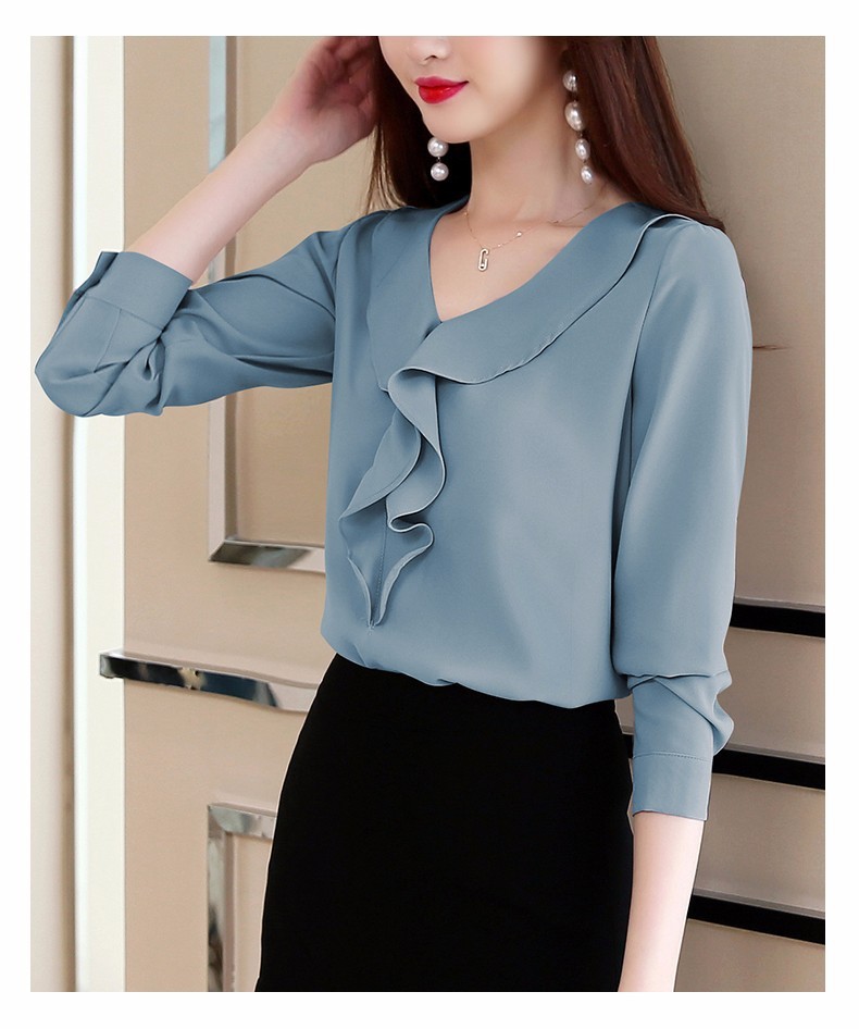 [PILA FASHION] ÁO KIỂU TAY DÀI BÈO CỔ   -  AP001