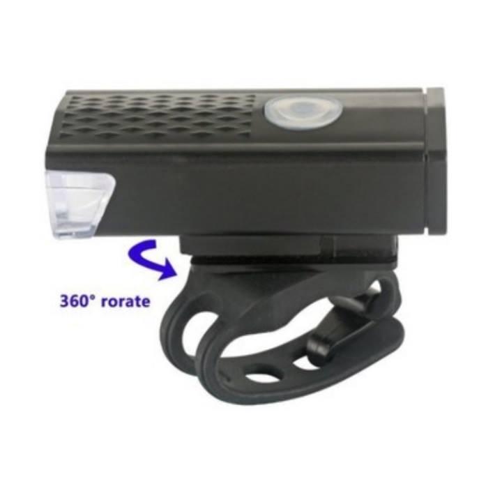 Đèn pha xe đạp siêu sáng - Pin sạc [ Tặng kèm cáp sạc]