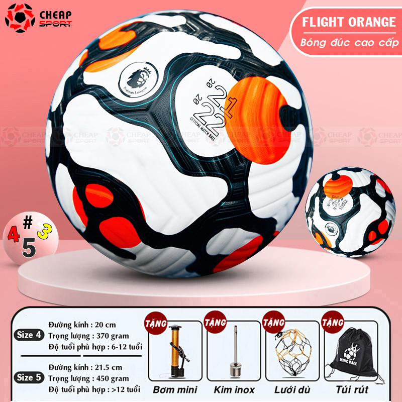 Quả Bóng Đá Trẻ Em Người Lớn Size Số 3 4 5 Trái Banh Dán Đúc Ngoại Hạng Cúp C1 Euro 2024 Thi Đấu Giá Rẻ