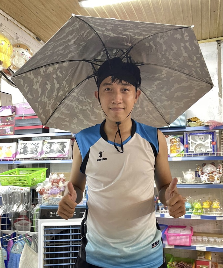 Mũ dù làm vườn/ đi câu