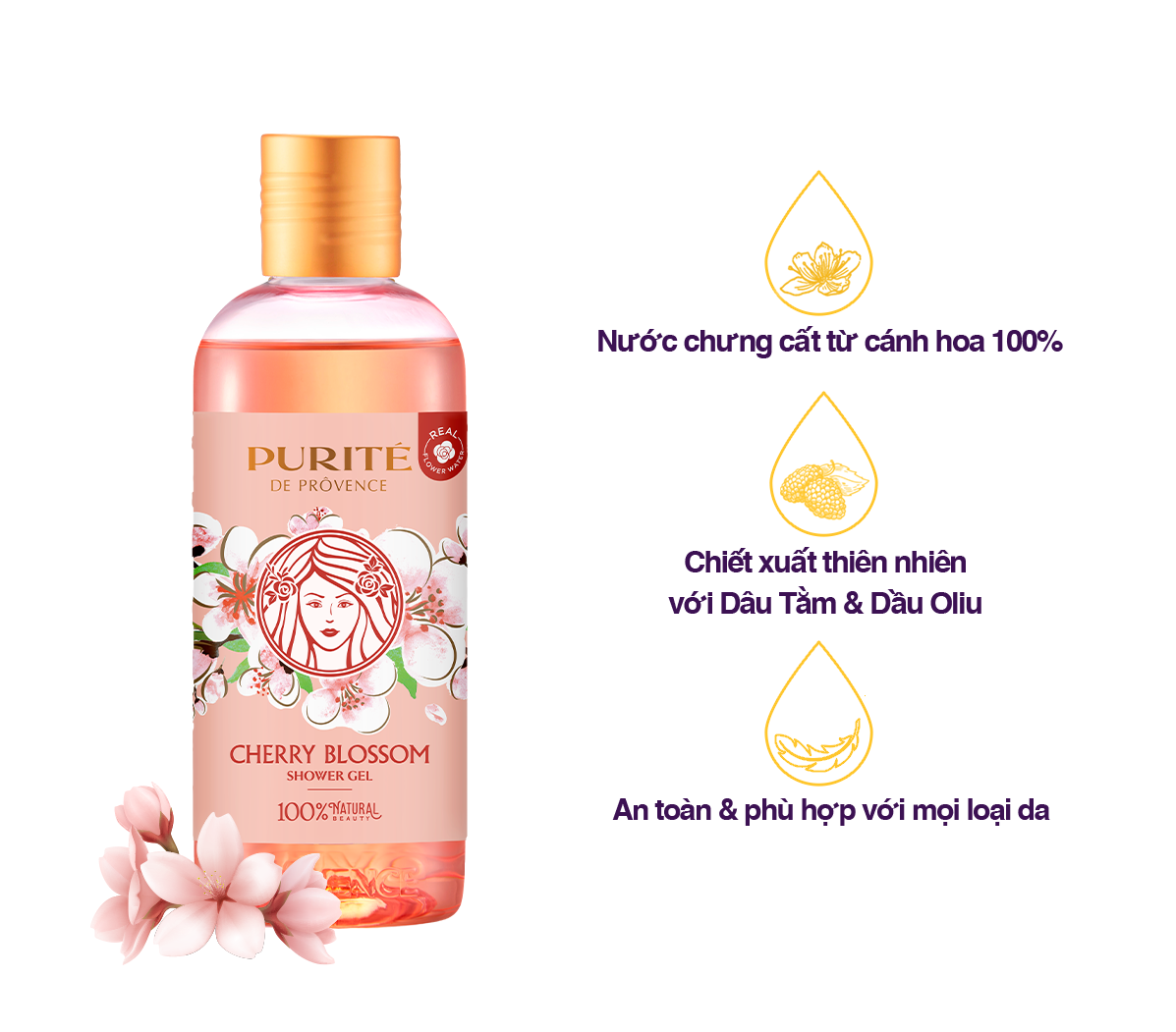 Sữa Tắm Purité Hoa Anh Đào 250ml - V20