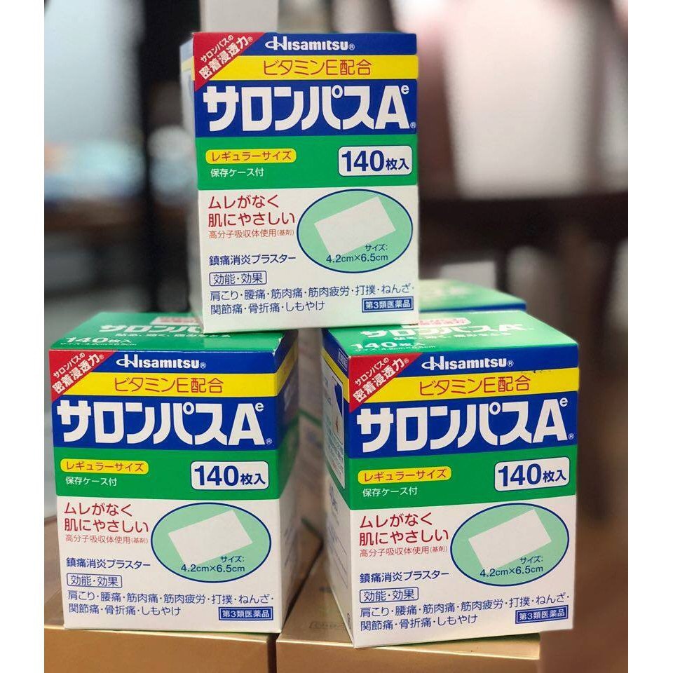 (HÀNG CHÍNH HÃNG)Miếng dán Salonpas Hisamitsu Nhật Bản 140 Miếng