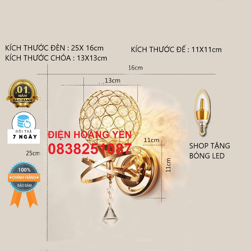 Hình Pha Lê Hiện Đại Đèn Tường Phòng Ngủ Treo Tường Chụp Đèn Đèn Trang Trí Nội Thất Màu Sắc Vàng Phong Cách Hiện Đại.