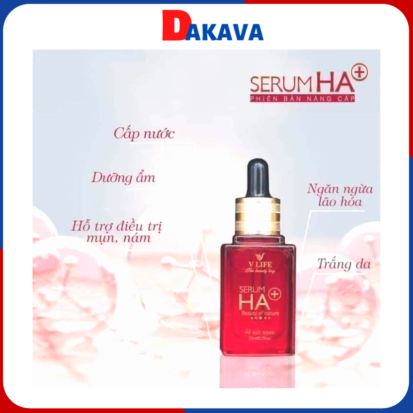 Serum moisturizing nourishing whitening skin renewal vitamin C serum ha + VLife dakava SR01