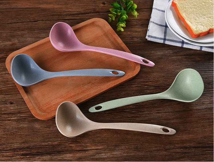 Thìa/ vá múc canh lúa mạch bản lớn 24x8cm b044