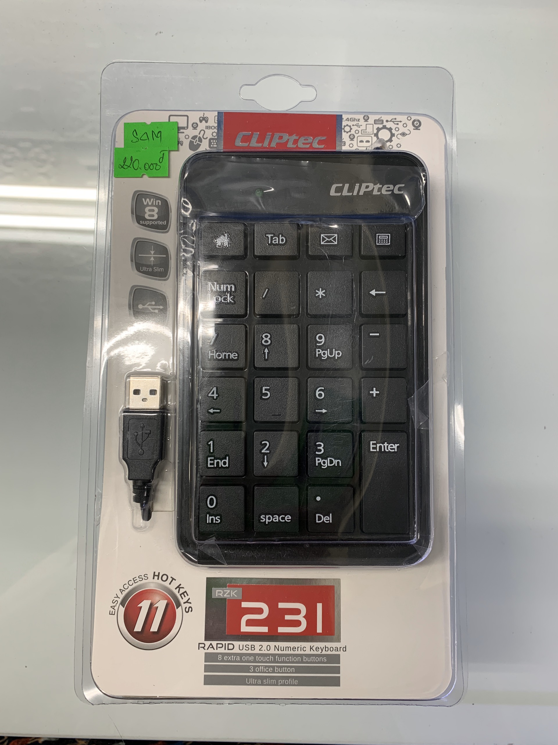 Bàn phím số Cliptec RZK231