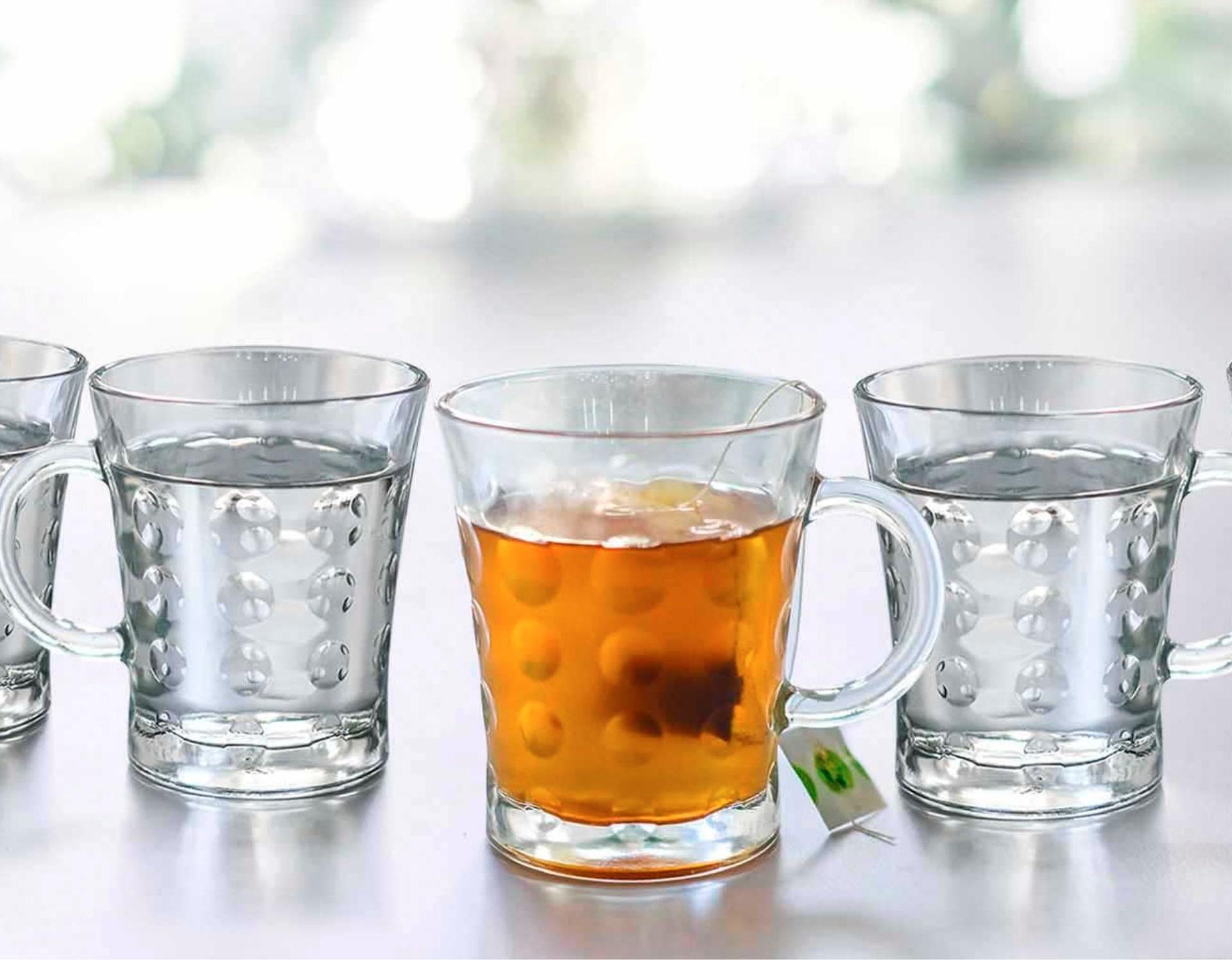 Bộ ly thủy tinh Ai Cập có quai 280ml (3 ly)