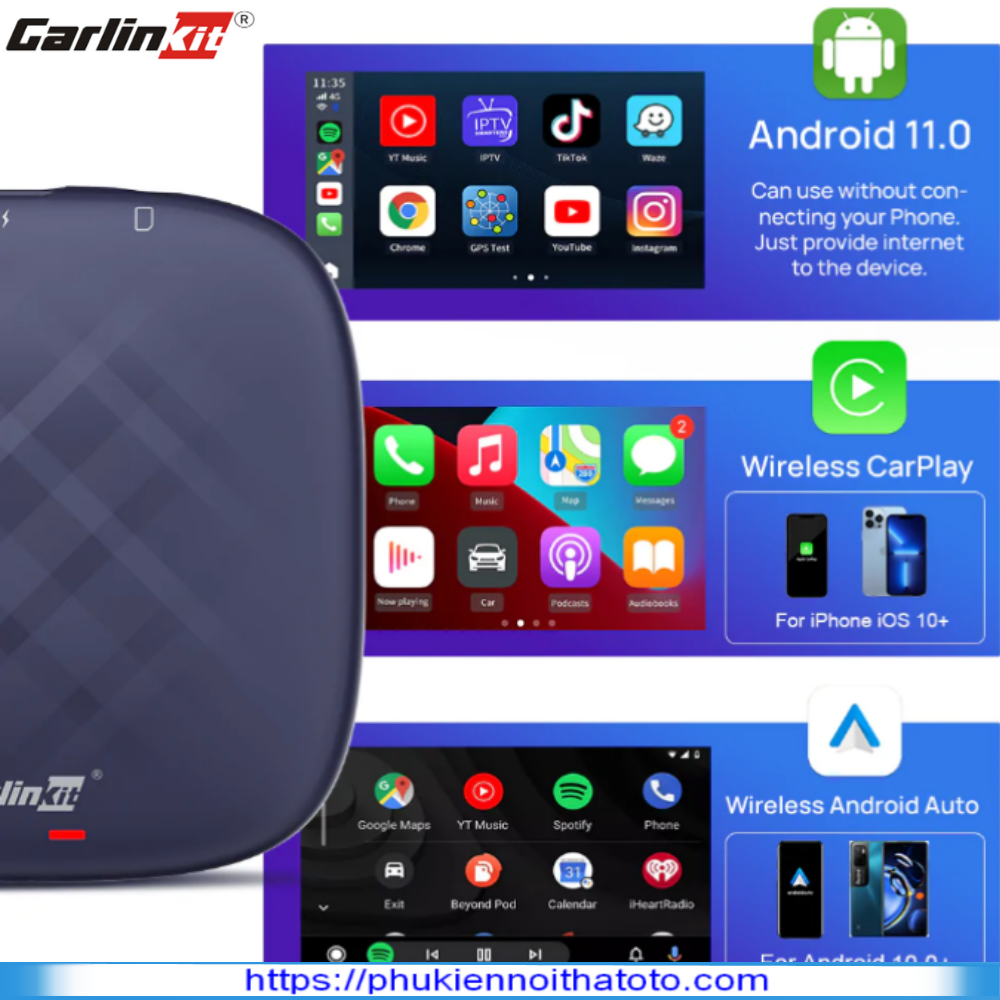 Android box CarlinKit Tbox Plus Ram 6Gb Rom 128Gb  Vietmap S2