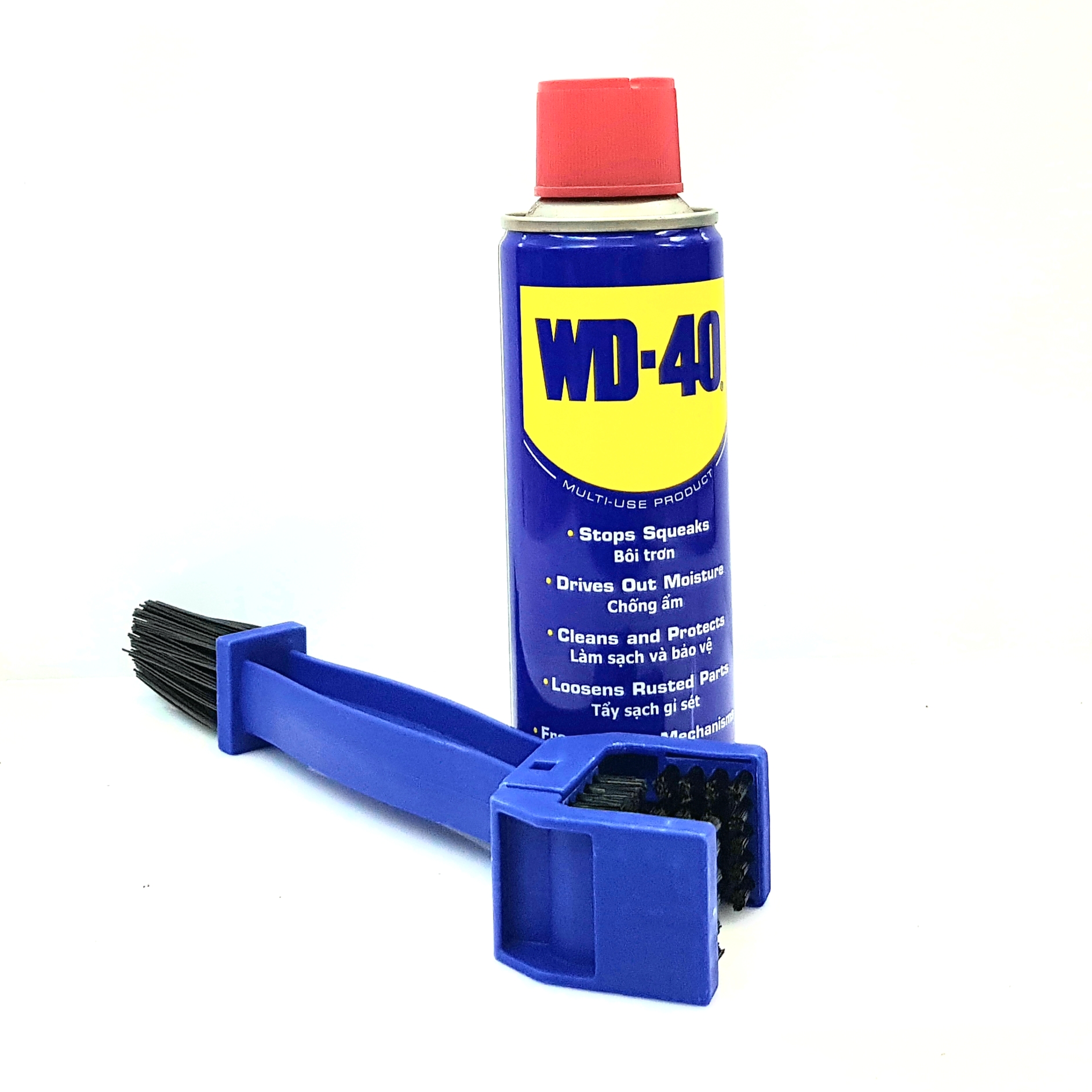 COMBO Chai xịt chống rỉ sét, bôi trơn WD-40 191ml và Bàn chải sên