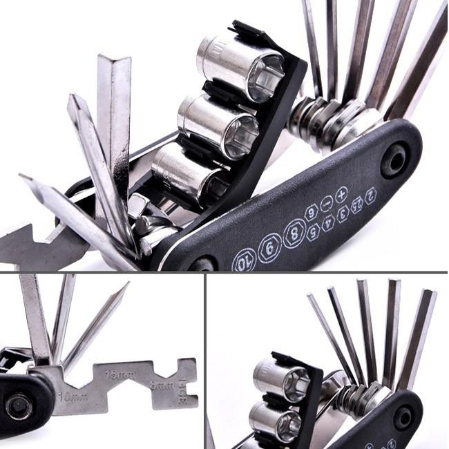 Bộ dụng cụ đa năng 13 món ,khóa lục giác, vô vit, vặn ốc , tiện dụng gọn vào lòng bàn tay,thép công nghiệp,có clip quay.hhshop