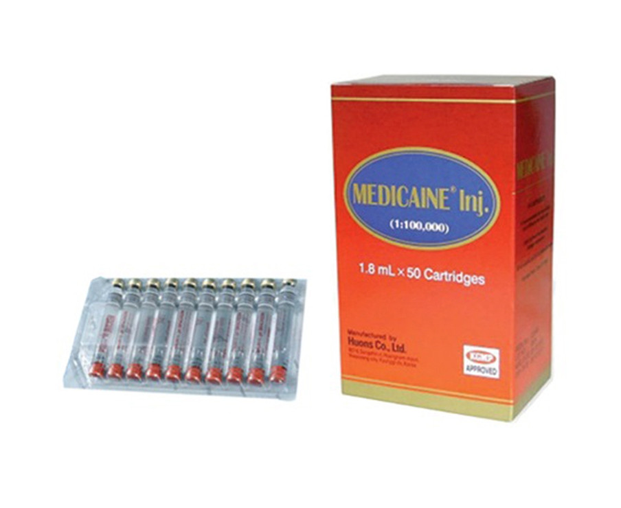 Hộp 50 ống tê Hàn Medicaine 2% dùng trong y tế thẩm mỹ