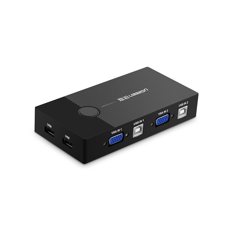 Bộ chuyển tín hiệu 2 CPU dùng 1 Màn hình KVM Switch USB Ugreen 30357