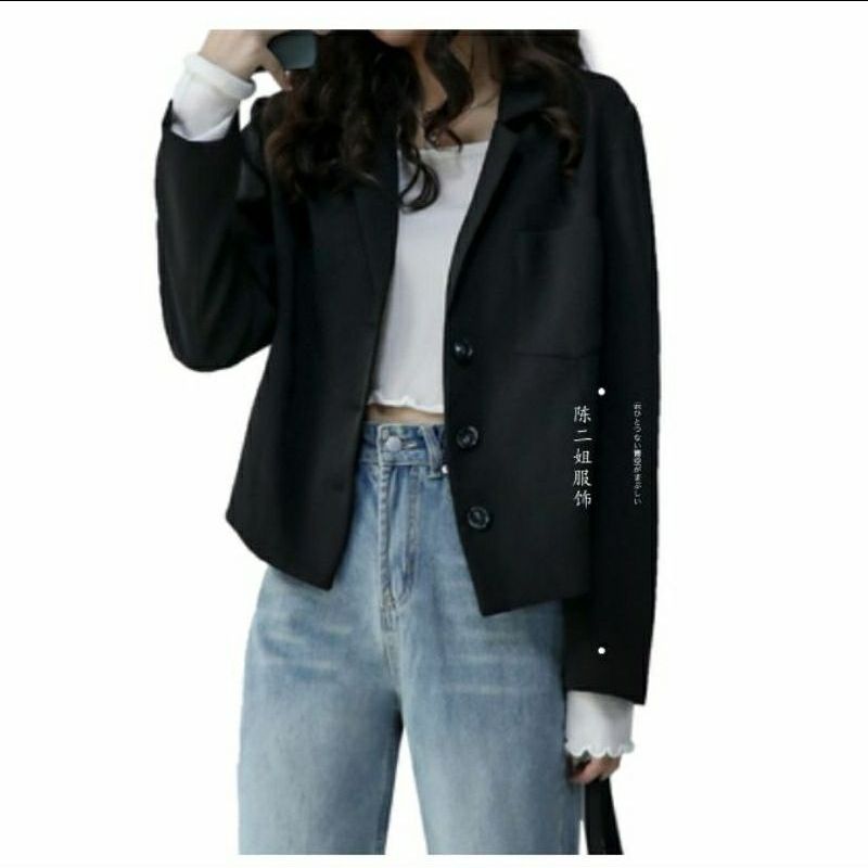 áo khoác blazer dáng ngắn nữ