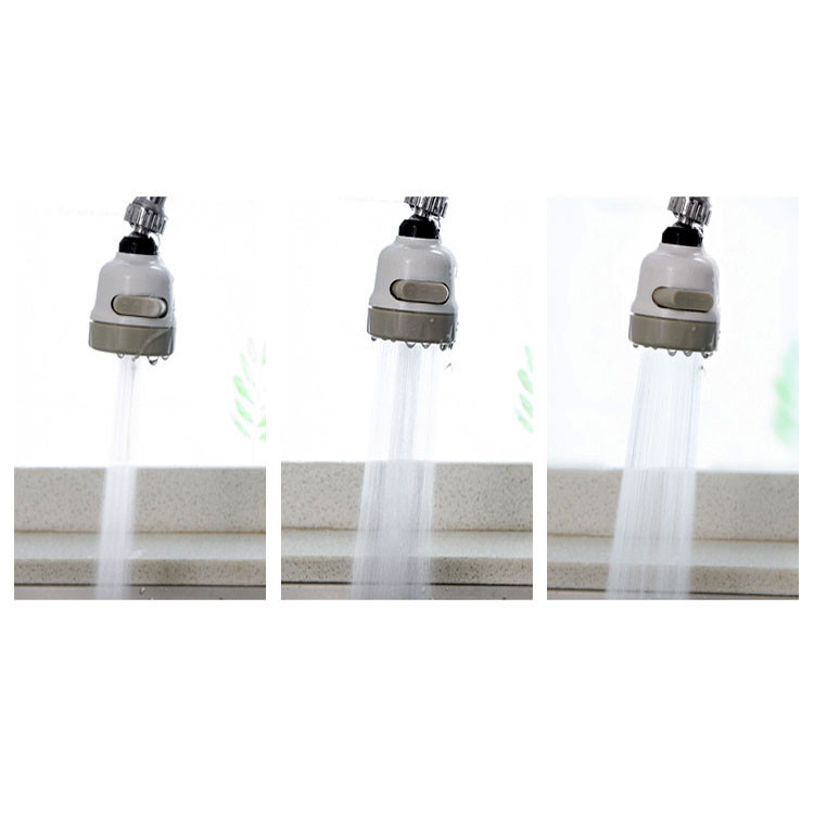 Đầu vòi tăng áp 3 chế độ xoay 360 độ