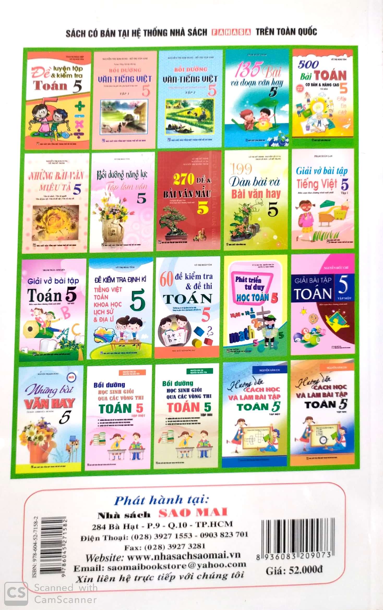 [HCM]Đề Kiểm tra định kì Toán 5/1