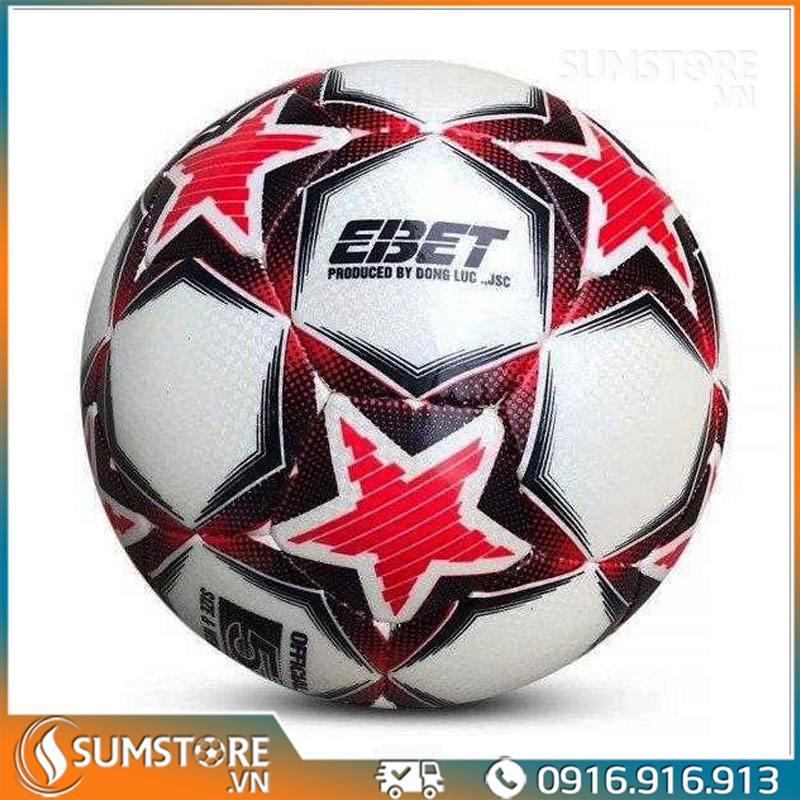Quả banh bóng đá ebet 7.102 đỏ