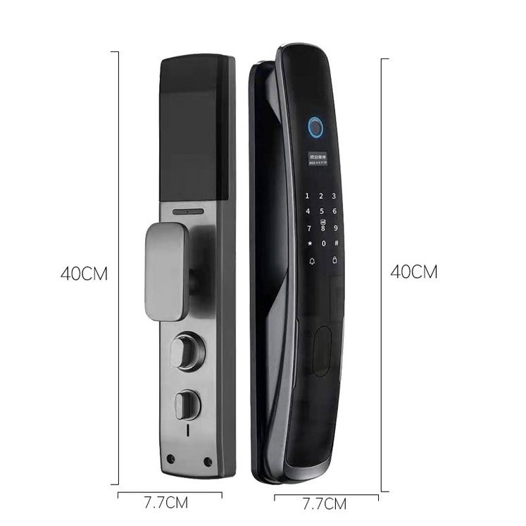 Khóa vân tay cửa gỗ cao cấp thông minh Push Pull PP02 dùng App TUYA (TÙY CHỌN)