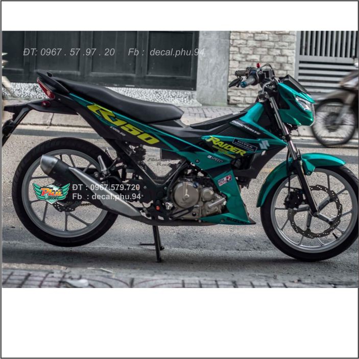 Tem rời Raider Xanh Lục bảo (B)