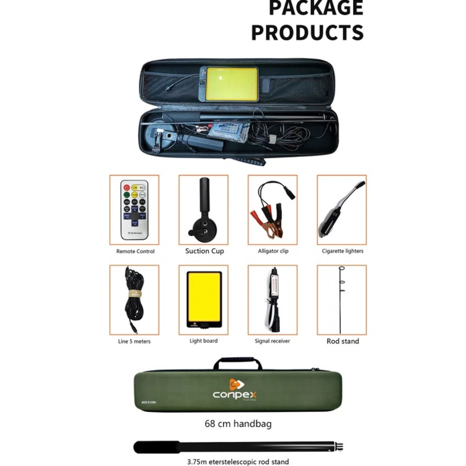 Bộ đèn Camping Conpex version 2 upgrade Chip Led siêu sáng