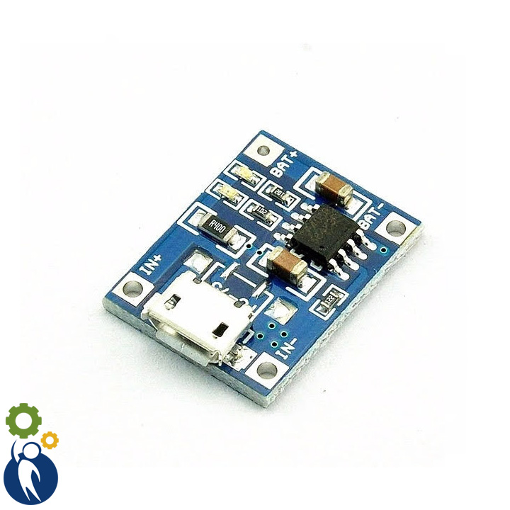 Bộ 2 mạch sạc pin 18650 tp4056 1a microusb
