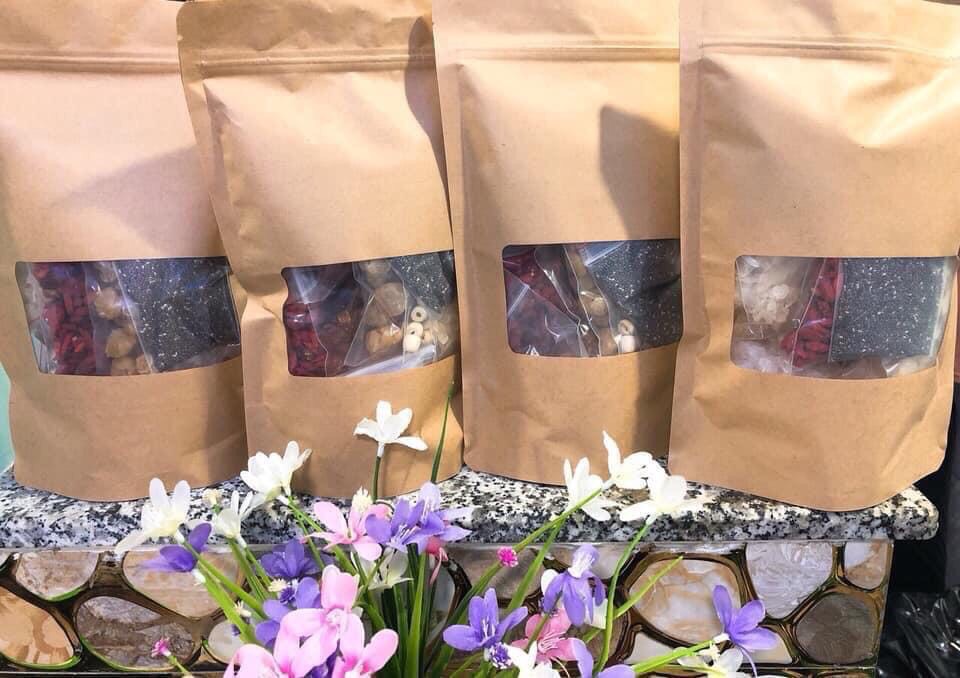 Chè dưỡng nhan bịch 500g (nguyên liệu cho 14 -16 chai 250ml thành phẩm) Phòng ngừa và điều trị các bệnh nhiễm trùng đường hô hấp Bổ gan, giảm mỡ máu, giảm cholesterol, giải tỏa căng thẳng
