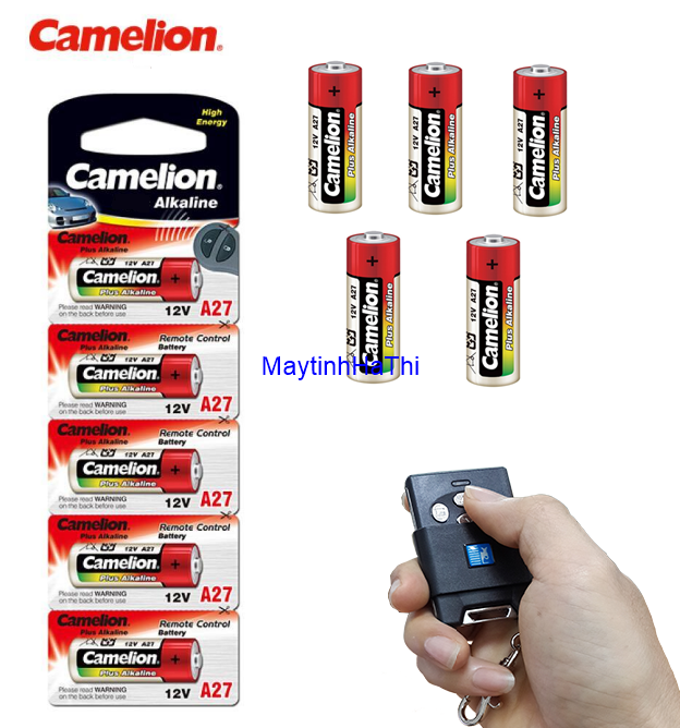 Pin  Camelion Plus Alkaline A27-12v (Vỉ 5 viên)