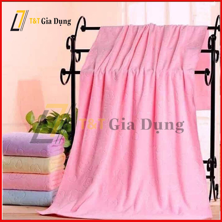 Combo 2 Khăn tắm xuất Nhật siêu mền mịn kích thước 140cm*70cm