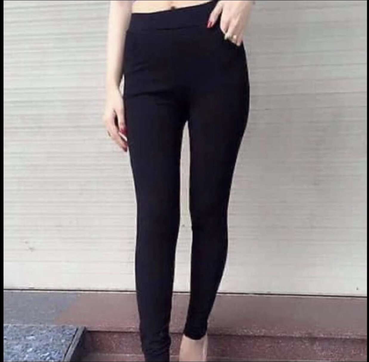 Quần Dài legging cotton nữ  cạp chun cao cấp co giãn 4 chiều vải dày dặn thun ôm cao cấp