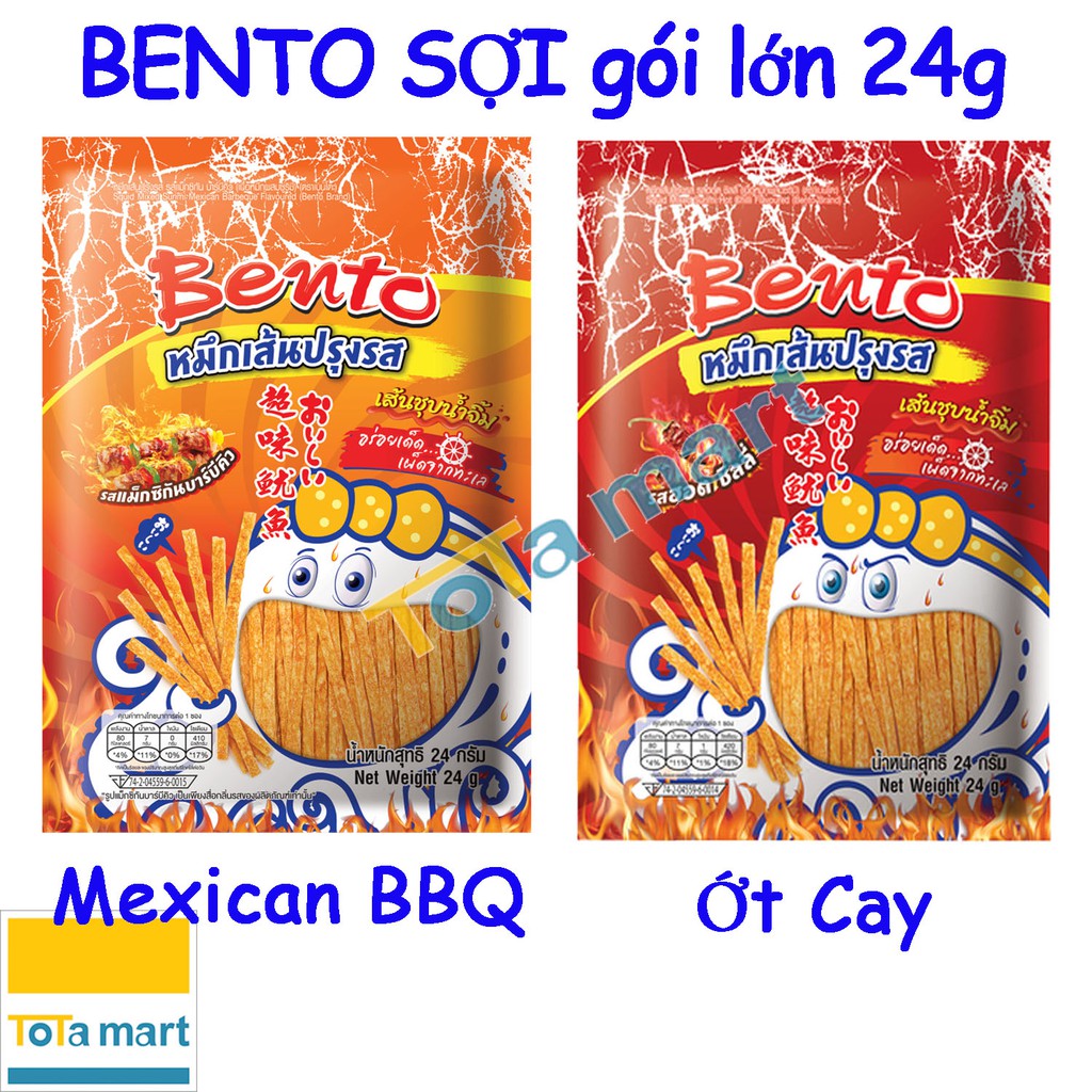 Snack sợi Bento Mexican BBQ 24g