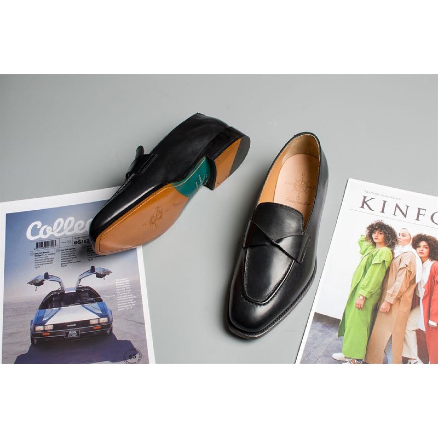 Giày Loafer Chất Liệu Da Nhập Khẩu Thương Hiệu CNES(1A CNS 58)