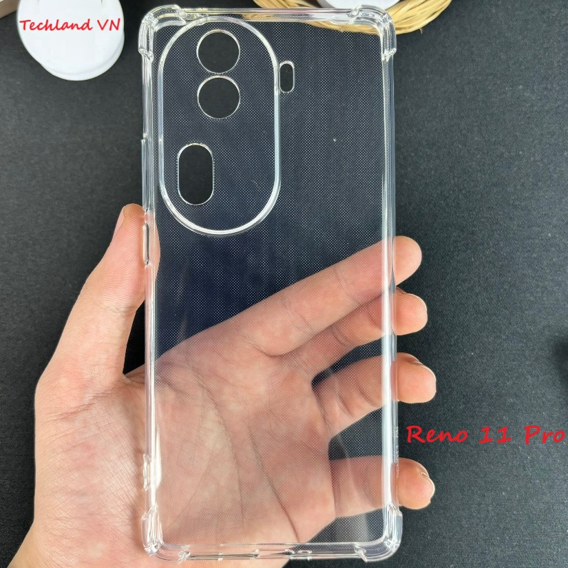 Ốp Oppo Reno 11 / Reno 11F / Reno 11 Pro 5G - Dẻo Trong Chống Sốc Bảo Vệ Camera