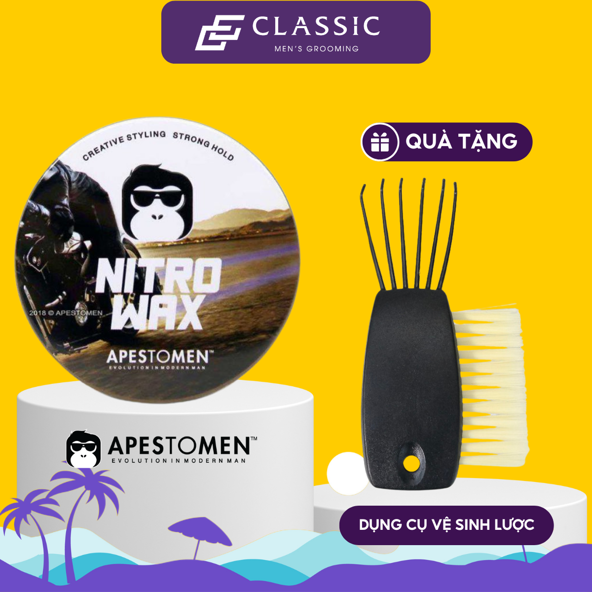 Sáp vuốt tóc Apestomen Nitro Wax - Chính Hãng