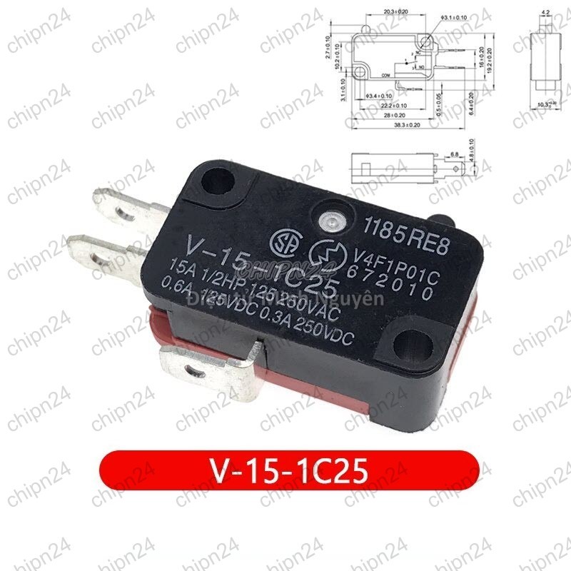 [2  cái] (F102) Công Tắc Hành Trình CTHT (V-152-156-15-153-155-1C25) - [Chọn Loại] - HHH.00217