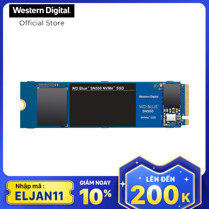 Bảng giá Ổ cứng SSD WD Blue SN550 PCIe Gen3 x4 NVMe M.2 1TB WDS100T2B0C Phong Vũ