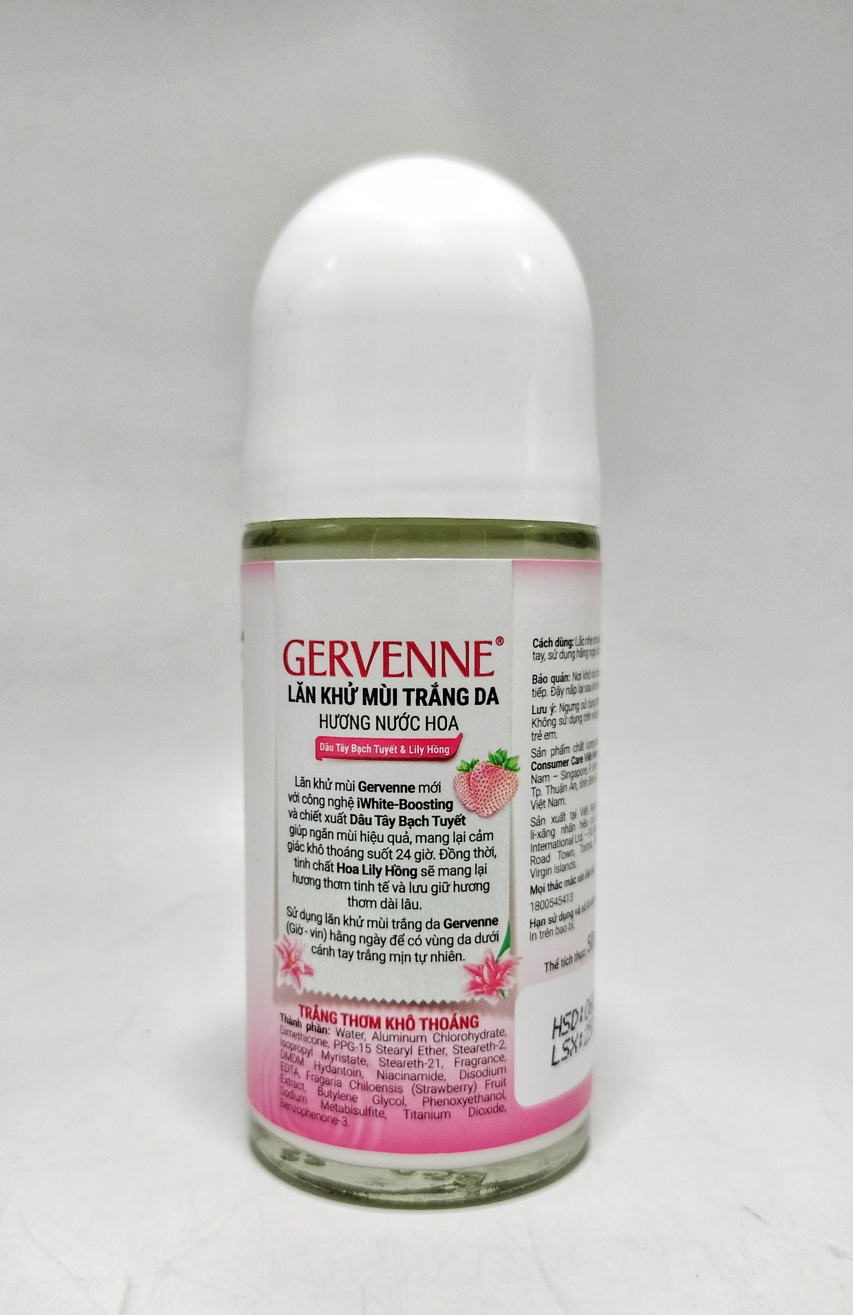 Chai lăn khử mùi GERVENNE 50ML