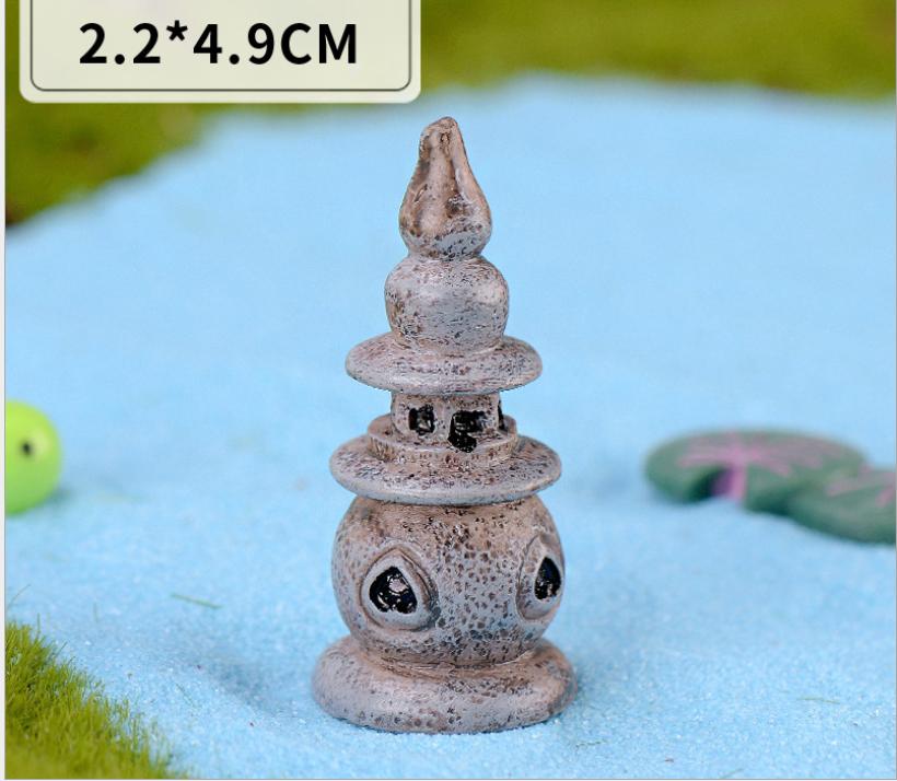 [HCM]Mô hình đèn đá kiểu nhật trang trí tiểu cảnh thủy sinh terrarium chậu cây cảnh sen đá bánh kem