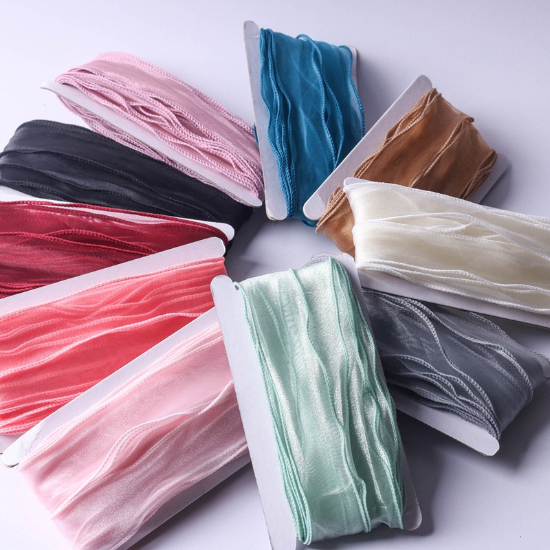 Ruy băng voan viền bèo bản 6cm