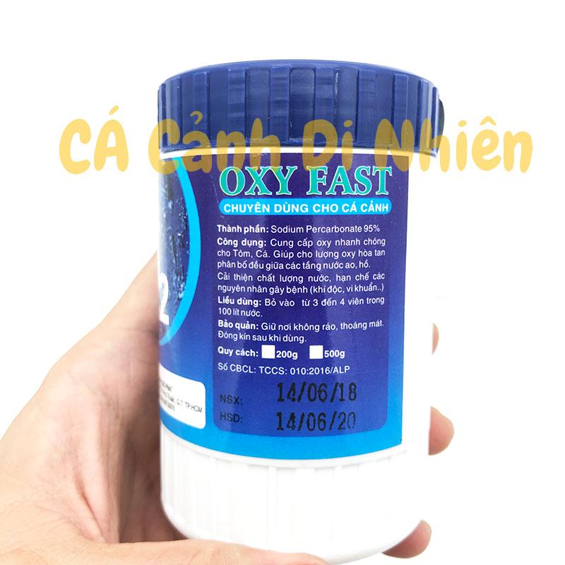 Hũ OXY FAST 200 Gram cung cấp oxy cấp tốc cho hồ cá