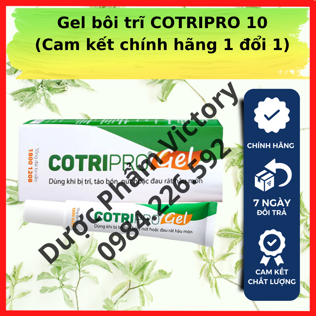 [hoả tốc] Gel bôi trĩ COTRIPRO 20 (type lớn)