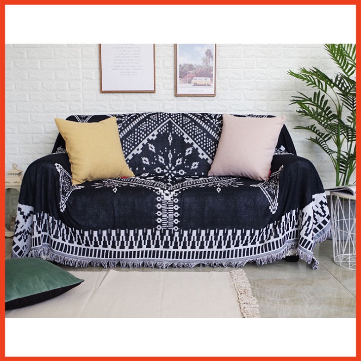 Khăn trải bàn thổ cẩm vintage,khăn phủ sofa kích thước 90x90cm