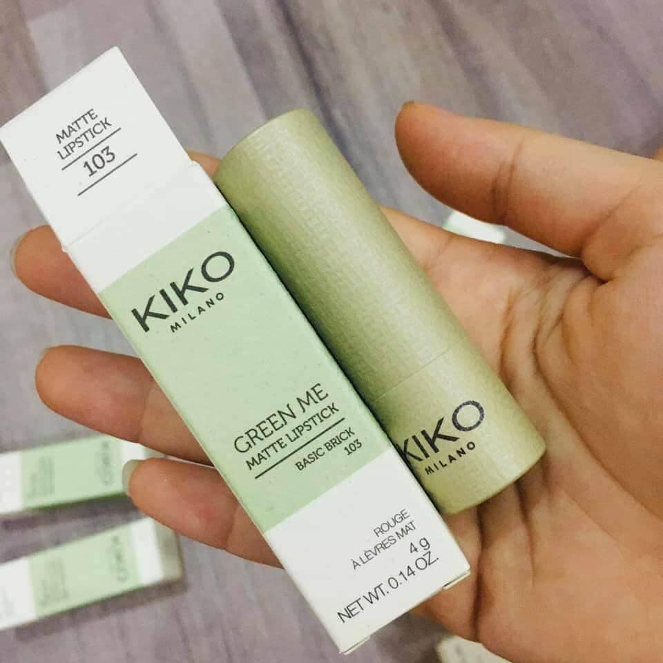[Có sẵn] Son kiko green me - màu cam cháy