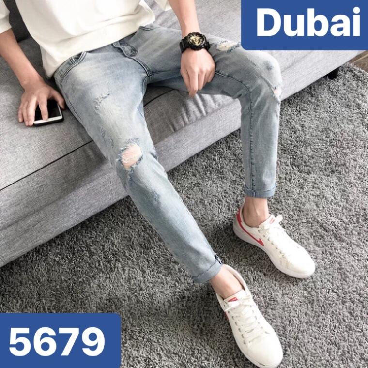 QUẦN JEAN BAGGY NAM UNISEX CHẤT BÒ CẠP RÁCH SANG NEW HOT TREND 2020 DB-5679 CAO CẤP - DUBAI FASHION