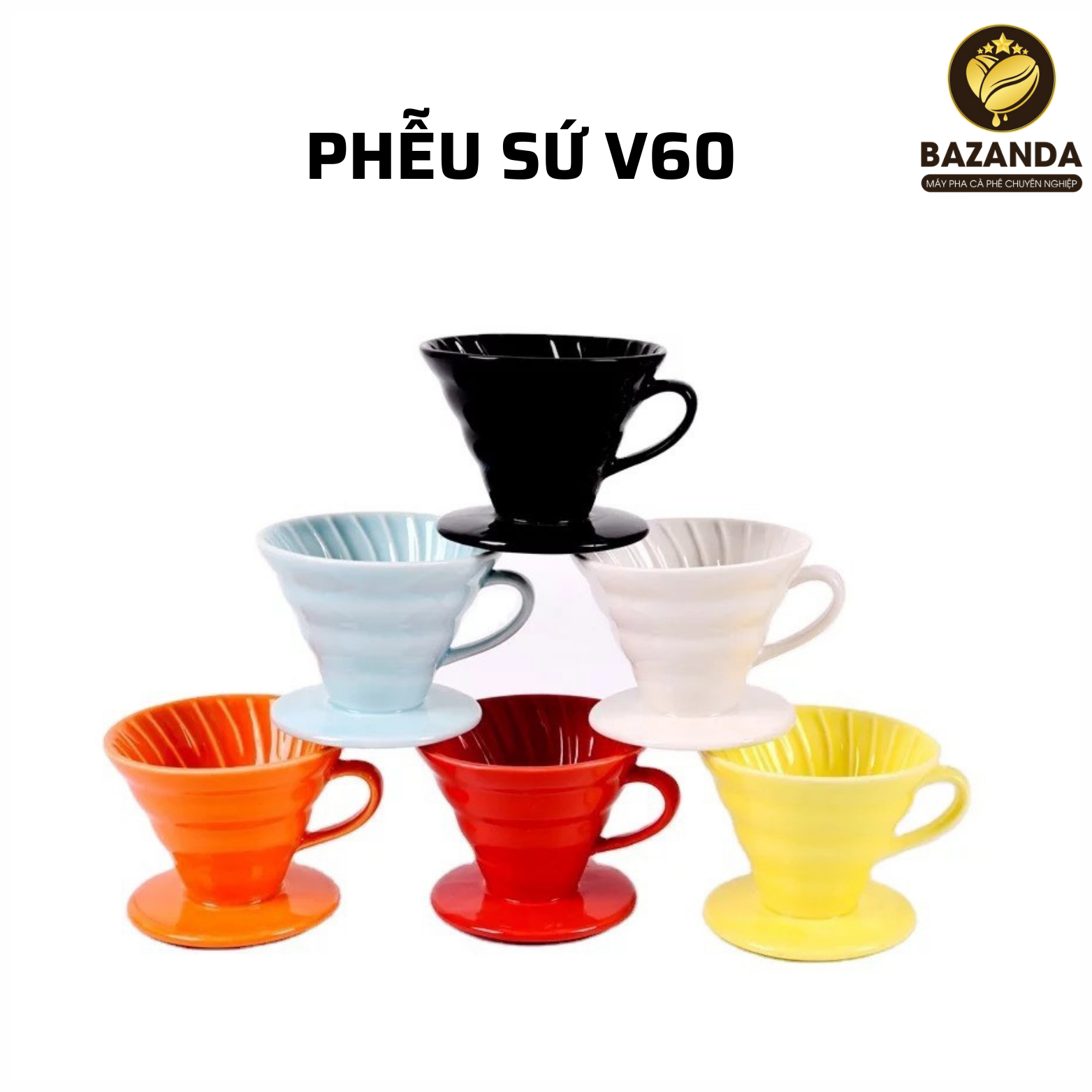Phễu V60 Bằng Sứ (Pour Over)